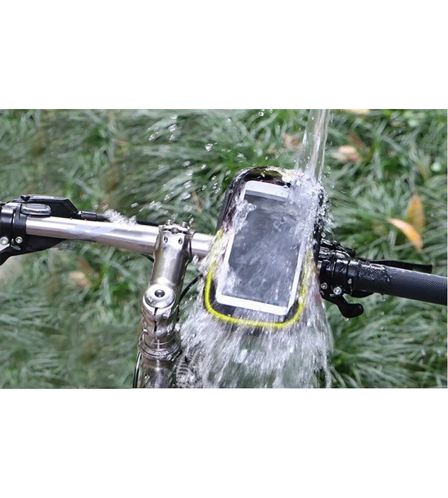 CUSTODIA PORTA CELLULARE PER BICI IN MICROFIBRA, 19X11X5,5 CM